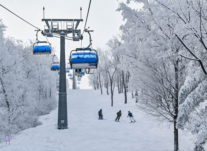 2025年1月29日，游客在吉林省吉林市万科松花湖度假区滑雪。新华社记者 颜麟蕴 摄.jpeg